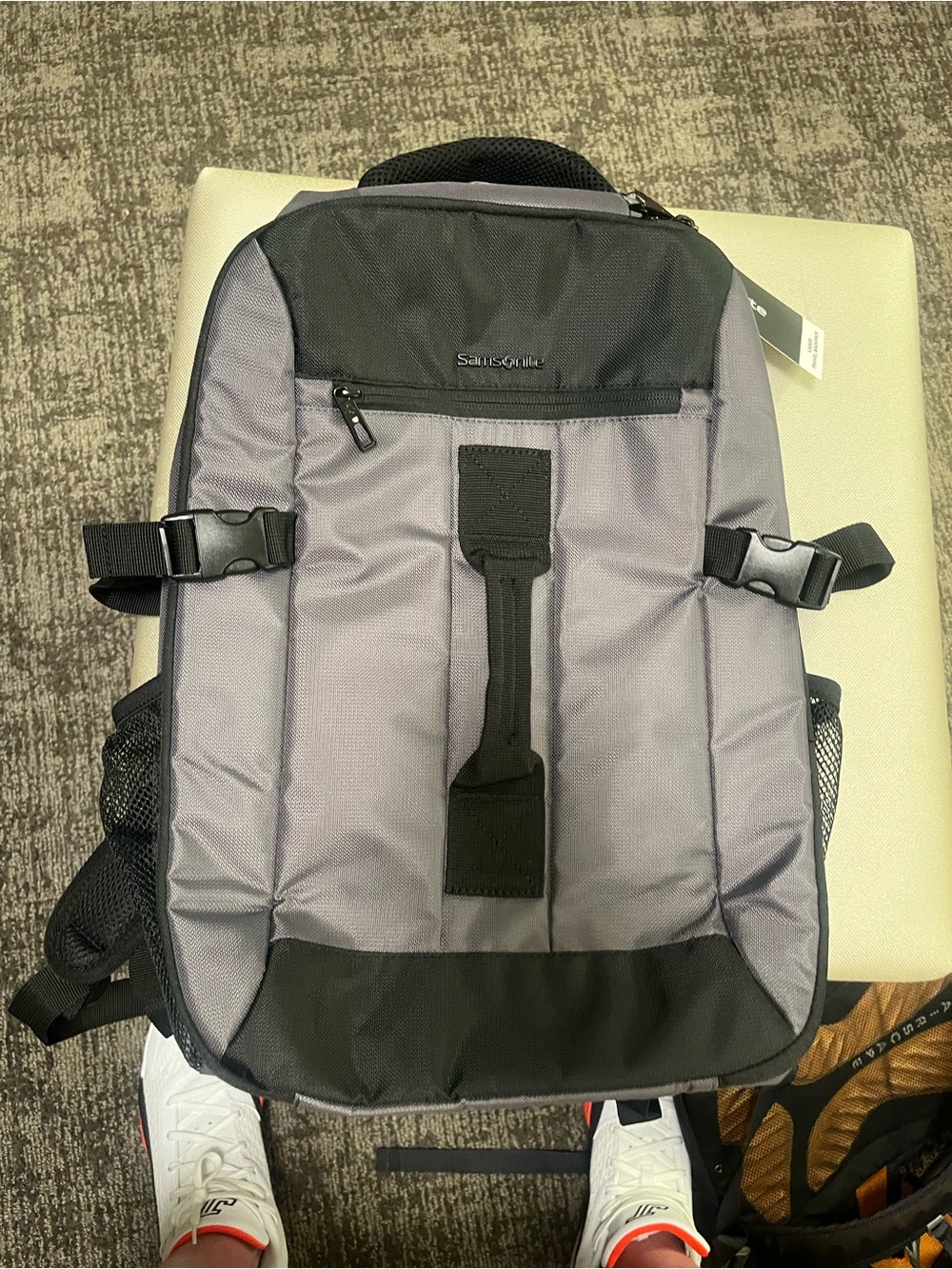 Samsonite Gray and Black Men's Laptop Backpack